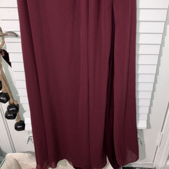 $50 SALE Mori Lee Wine Gown - Picture 4 of 11